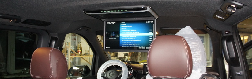 Потолочный монитор + медиаплеер Mercedes V-Class W447.
